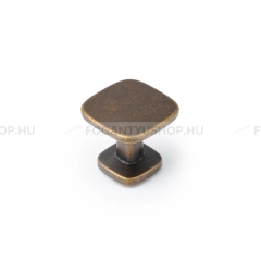 VIEFE Gomb fogantyú Gomb fogantyú QUART MINI - 1 furatos - Antik patina barna - Zamak fém ötvözet - Antikolt, vintage fé - 1 furatos -  - Zamak fém ötvözet