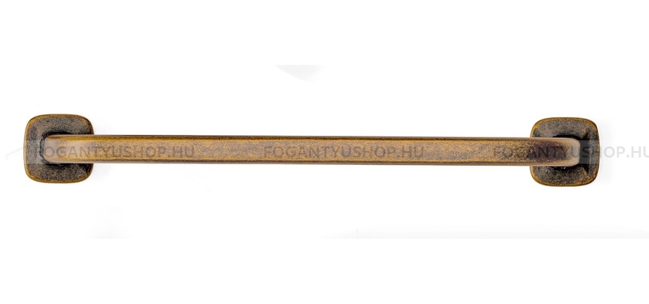 VIEFE Bútor fogantyú - QUART MINI 128 - furattáv 128 mm - Rusztikus sárgaréz Z623 - Zamak fém ötvözet - Klasszikus, vintage, antik fém bútorfogantyú