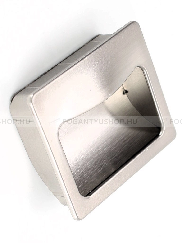 RUJZ DESIGN Fogantyú - 32 u6.56-45 - furattáv 32 mm - Ezüst inox (szálcsiszolt) SNiL - Zamak fém ötvözet - Bútorajtó felületébe marható, süllyeszthető fém fogantyú