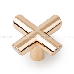 VIEFE Gomb fogantyú Gomb fogantyú EQUIS - 1 furatos - Fényes arany - Zamak fém ötvözet - Színes fém gombfogantyú, bútorg - 1 furatos -  - Zamak fém ötvözet