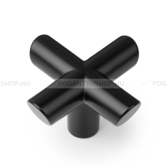 VIEFE Gomb fogantyú Gomb fogantyú EQUIS - 1 furatos - Festett fekete - Zamak fém ötvözet - Színes fém gombfogantyú, búto - 1 furatos -  - Zamak fém ötvözet