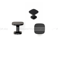 VIEFE Gomb fogantyú Gomb fogantyú QUART BIG - 1 furatos - Festett fekete - Zamak fém ötvözet - Színes fém gombfogantyú,  - 1 furatos -  - Zamak fém ötvözet