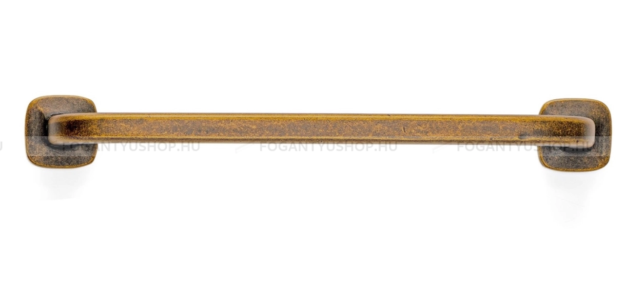 VIEFE Bútorfogantyú - QUART BIG 160 - furattáv 160 mm - Rusztikus sárgaréz Z623 - Zamak fém ötvözet - Klasszikus, vintage, antik fém bútorfogantyú