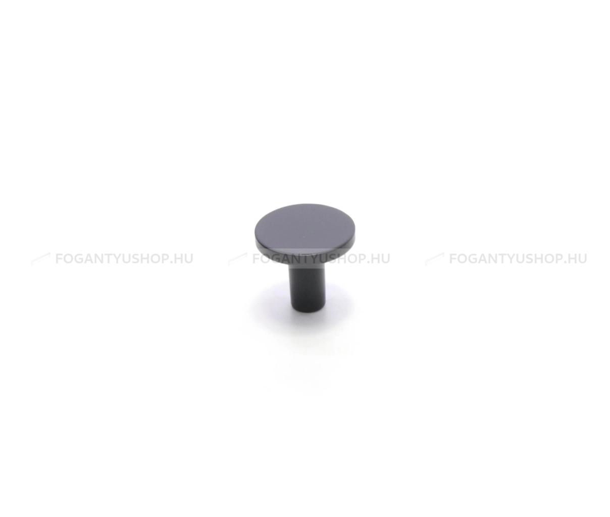 RUJZ DESIGN Gombfogantyú - 807.24 - 1 furatos - Fekete - Zamak fém ötvözet - Fém gombfogantyú, bútorgomb (szögletes, kerek)