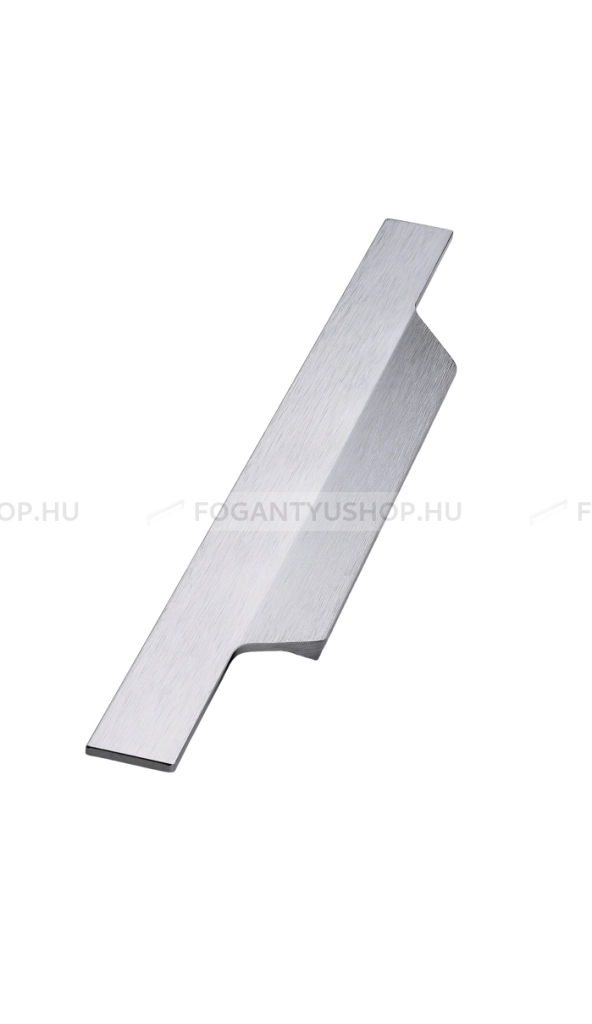 FURNIPART Bútorfogantyú - CODA - Ezüst inox (szálcsiszolt) SNiL - Alumínium - Bútorajtó élére ültethető fém fogantyú