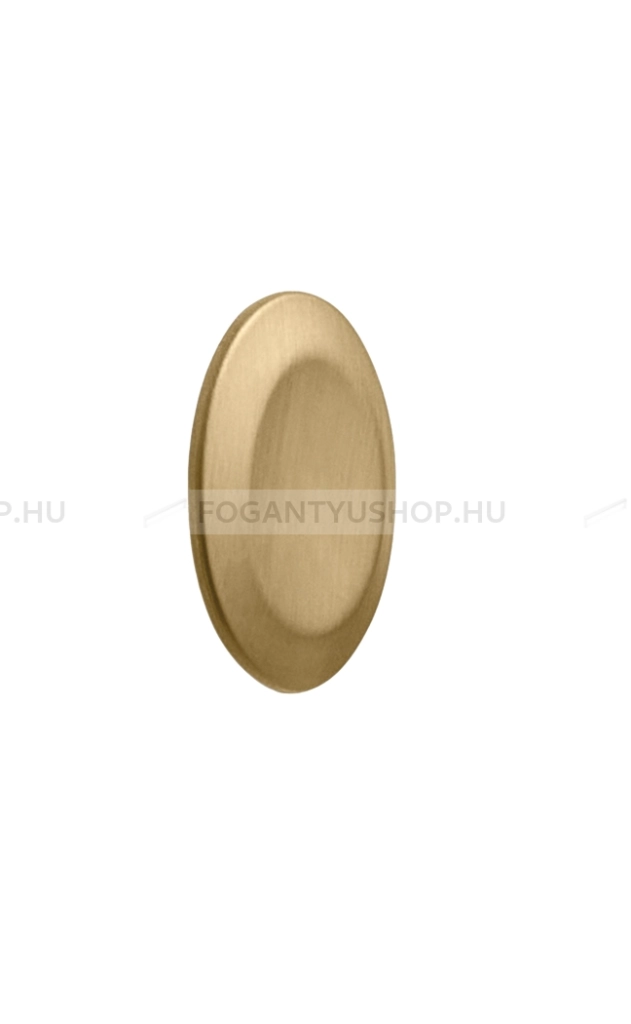 FURNIPART Bútorgomb - DISC - 1 furatos - Szálcsiszolt sárgaréz I.  - Zamak fém ötvözet - Színes fém gombfogantyú, bútorgomb