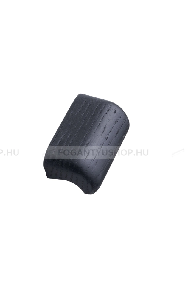 FURNIPART Fogantyú - GLOVE KNOB 32 Feketére pácolt tölgyfa - furattáv 32 mm - Fekete, Feketére pácolt tölgyfa  - Gumi - Fa bútorfogantyú