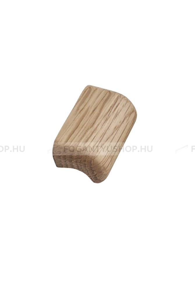 FURNIPART Bútor fogantyú - GLOVE KNOB 32 Tölgyfa - furattáv 32 mm - Tölgyfa hrast - Gumi - Fa bútorfogantyú
