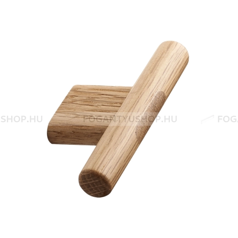 FURNIPART Bútorfogantyú - JOIN 16 Tölgyfa - furattáv 16 mm - Lakkozott tölgy 052 - Gumi - Fa bútorfogantyú