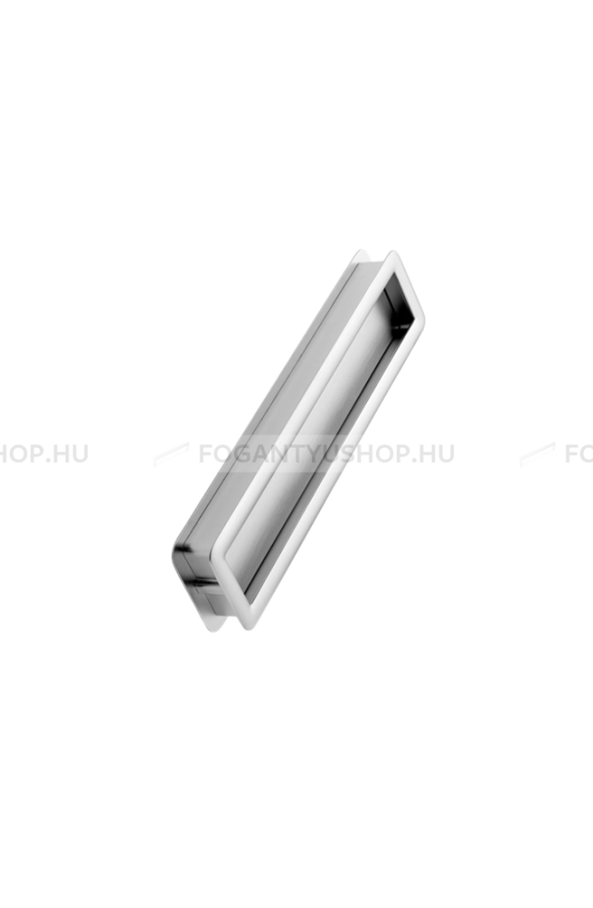 FURNIPART Bútor fogantyú - TUB STRAIGHT 190 - furattáv 190 mm - Szálcsiszolt 66 - Zamak fém ötvözet - Bútorajtó felületébe marható, süllyeszthető fém fogantyú