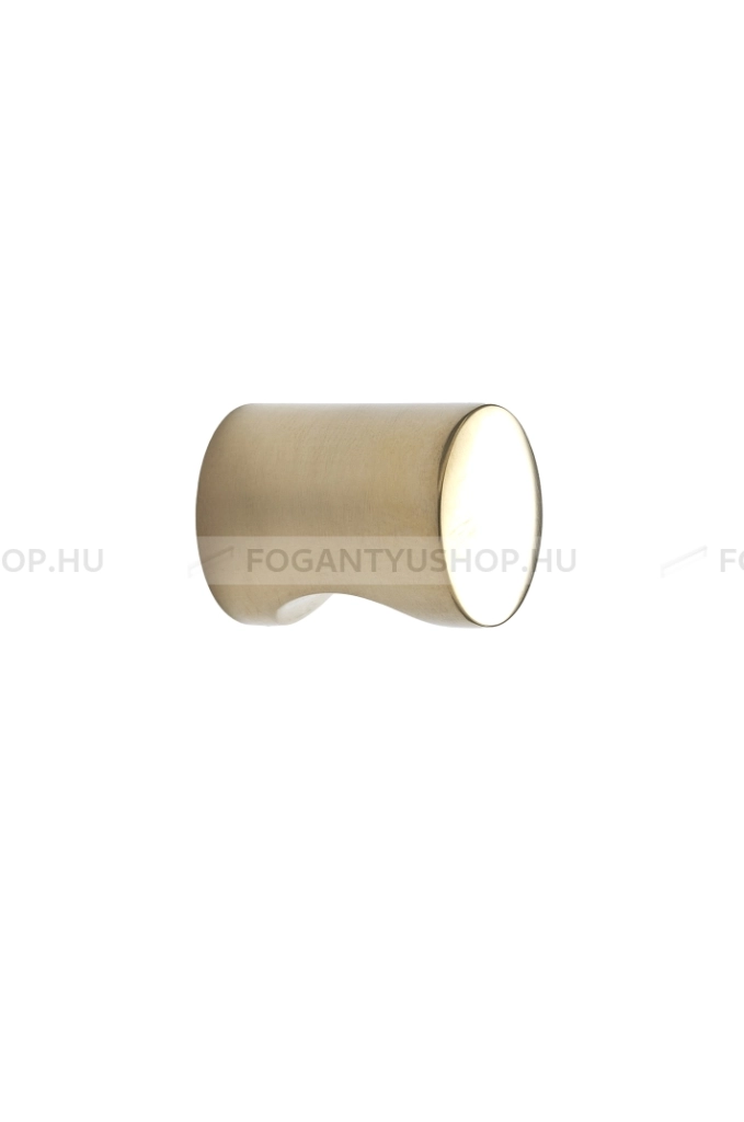 FURNIPART Gomb fogantyú - TUMBLER - 1 furatos - Polírozott sárgaréz 15 - Réz - Színes fém gombfogantyú, bútorgomb