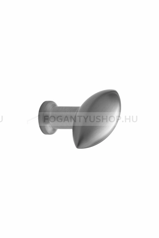 FURNIPART Gombfogantyú - ZEPPELIN - 1 furatos - Ezüst inox (szálcsiszolt) SNiL - Zamak fém ötvözet - Fém gombfogantyú, bútorgomb (szögletes, kerek)