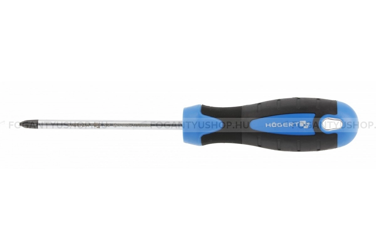 HÖGERT HT1S029 csavarhúzó PH2 kereszthornyú mágneses hegyű 10 cm es - Akril műanyag - Csavarhúzók, csavarhúzó szettek