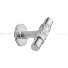 FURNIPART Fogantyú MANOR T - 1 furatos - Szálcsiszolt inox - Zamak fém ötvözet