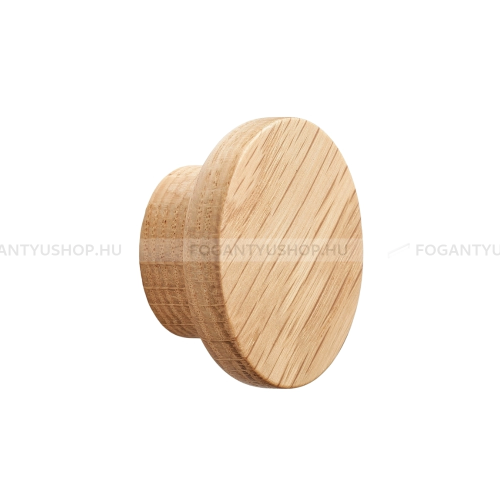 FURNIPART Bútorfogantyú - CIRCLE WOOD Tölgyfa 052 052 052 - 1 furatos - Lakkozott tölgy 052 - Fa - Fa bútorfogantyú