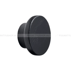 FURNIPART Fogantyú CIRCLE WOOD - 1 furatos - Fekete - Fa - Fa bútorfogantyú