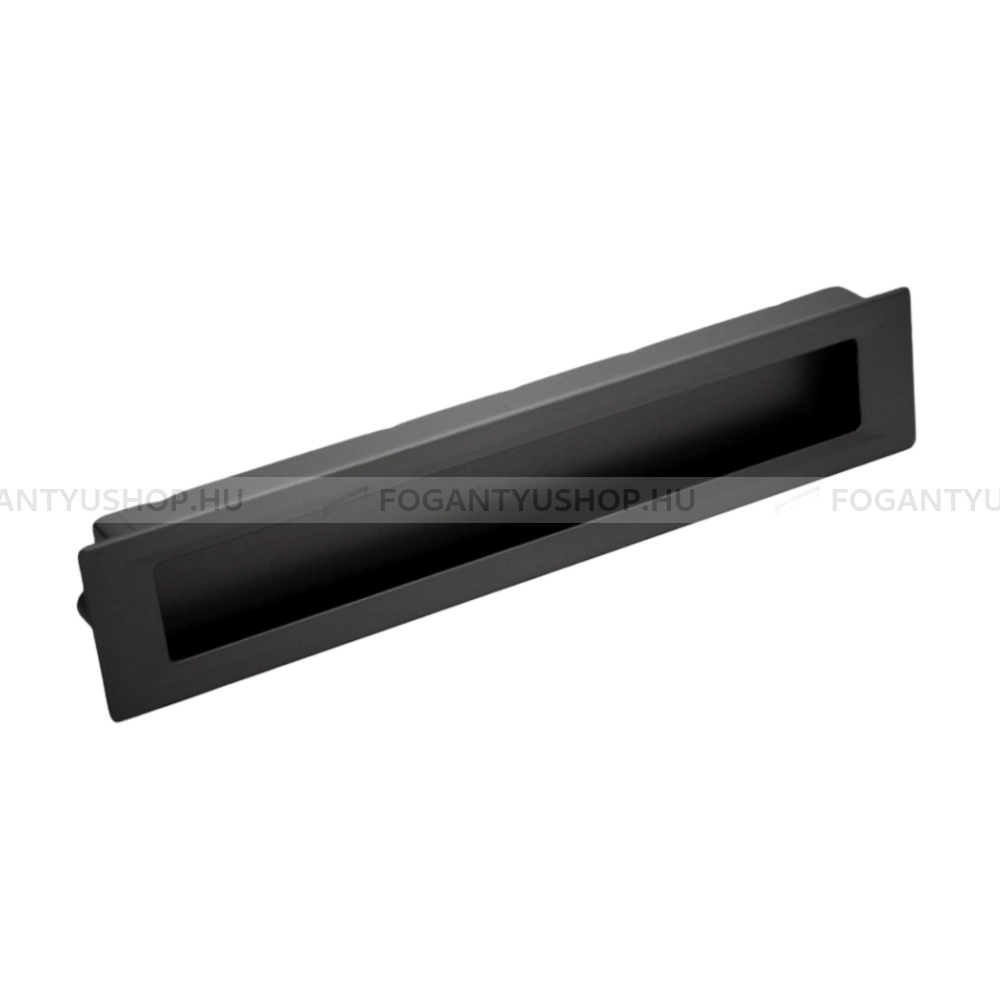 RUJZ DESIGN Bútor fogantyú - 192 u11.003 Festett - furattáv 192 mm - Festett fekete BlackL - Alumínium - Bútorajtó felületébe marható, süllyeszthető fém fogantyú