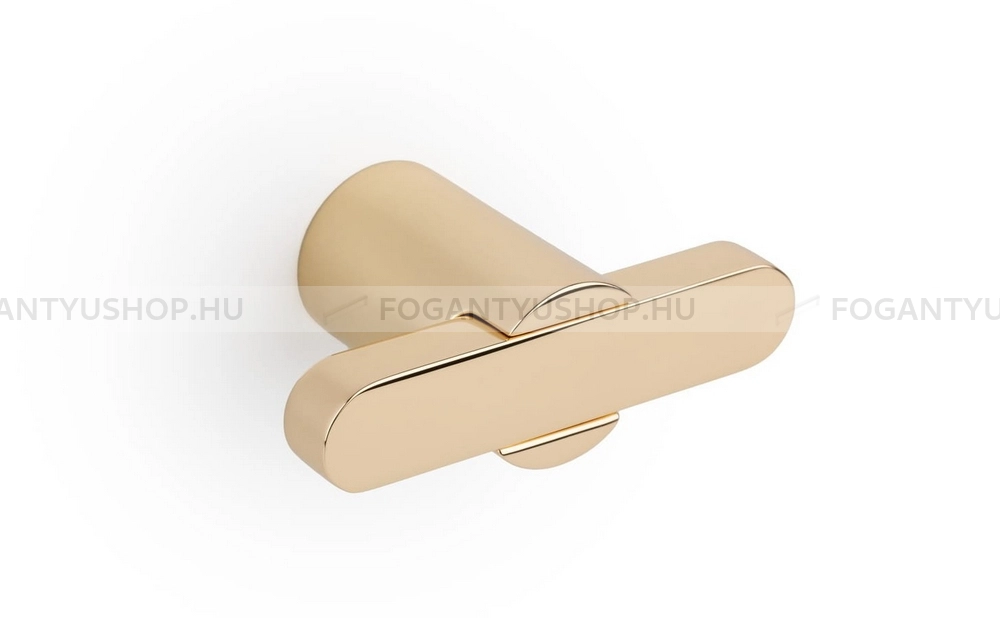 VIEFE Bútorgomb - FUSION - 1 furatos - Fényes sárgaréz Z07 - Zamak fém ötvözet - Színes fém gombfogantyú, bútorgomb
