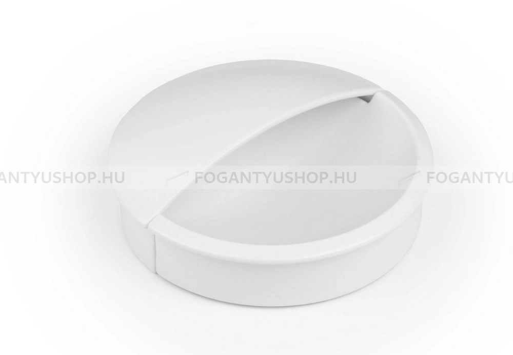 VIEFE Bútorfogantyú - LIDD 48 Festett - furattáv 48 mm - Matt fehér ZM1 - Zamak fém ötvözet - Bútorajtó felületébe marható, süllyeszthető színes fém fogantyú