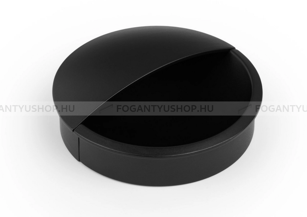 VIEFE Bútor fogantyú - LIDD 48 Festett - furattáv 48 mm - Matt fekete ZM2 - Zamak fém ötvözet - Bútorajtó felületébe marható, süllyeszthető színes fém fogantyú