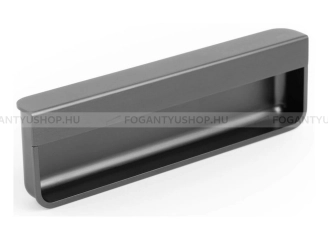 VIEFE Bemarható fogantyú Bemarható fogantyú MOULE - 128 mm - Szálcsiszolt grafit - Zamak fém ötvözet - Bútorajtó élébe marhat - 128 mm -  - Zamak fém ötvözet
