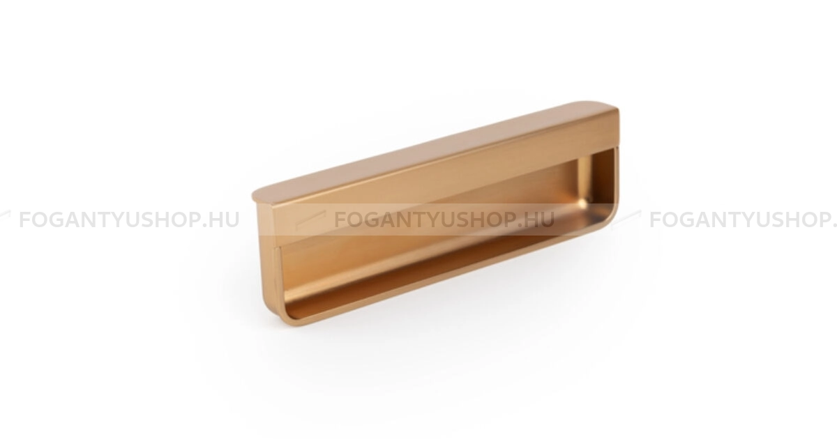 VIEFE Bútorfogantyú - 128 0650 furattáv 128 furattáv 128 furattáv 128 - furattáv 128 mm - Szálcsiszolt pezsgő  - Zamak fém ötvözet - Bútorajtó élére ültethető színes fém fogantyú