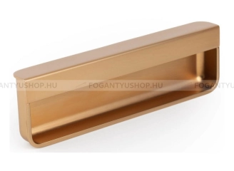 VIEFE Bemarható fogantyú Bemarható fogantyú MOULE - 128 mm - Szálcsiszolt pezsgő - Zamak fém ötvözet - Bútorajtó élébe marhat - 128 mm -  - Zamak fém ötvözet