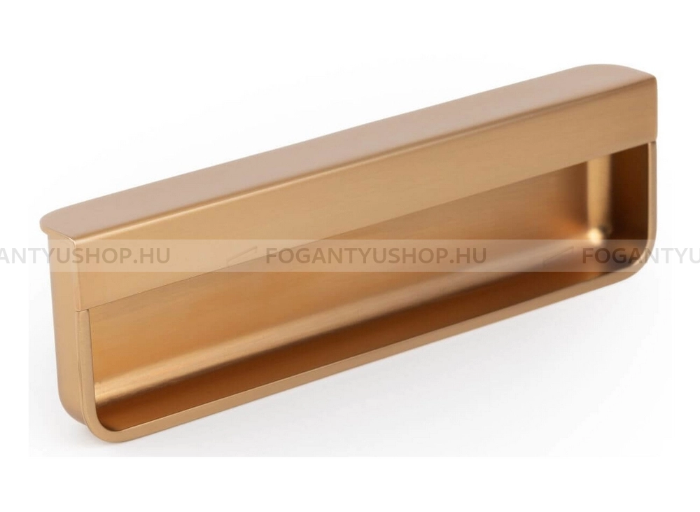 VIEFE Bútor fogantyú - MOULE 128 furattáv 128 Z618 furattáv 128 Z618 furattáv 128 Z618 - furattáv 128 mm - Csiszolt pezsgő Z618 - Zamak fém ötvözet - Bútorajtó élébe marható, süllyeszthető színes fém fogantyú