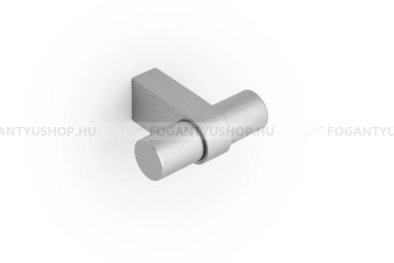 VIEFE Gomb fogantyú NOBB T - 1 furatos - Szálcsiszolt nikkel - Alumínium - Fém gombfogantyú, bútorgomb (szögletes, kerek)