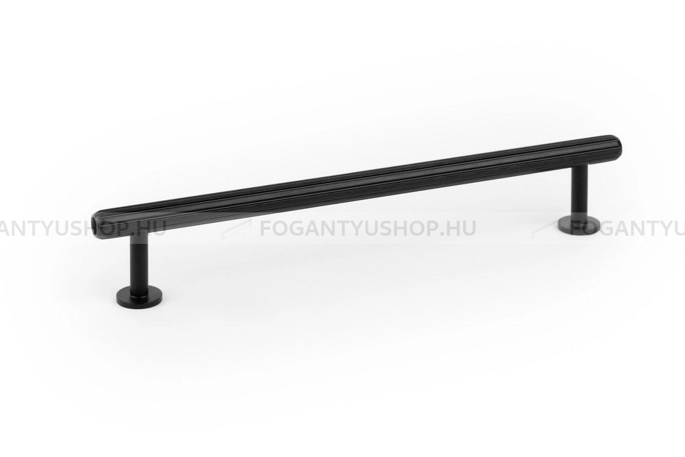 VIEFE Fogantyú - RILLE MINI - Csiszolt fekete L30 - ABS műanyag - Több méretben gyártott színes fém bútorfogantyú