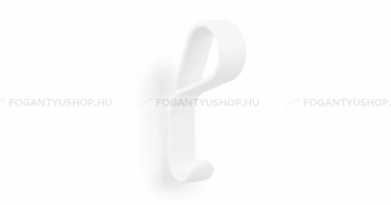 VIEFE Fogas Fogas BELT - 30 mm - Festett fehér - Zamak fém ötvözet - Kombinált, kalaptartós fogas - 30 mm -  - Zamak fém ötvözet