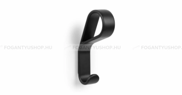 VIEFE Fogas Fogas BELT - 30 mm - Festett fekete - Zamak fém ötvözet - Kombinált, kalaptartós fogas - 30 mm -  - Zamak fém ötvözet