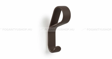 VIEFE Fogas Fogas BELT - 30 mm - Kávé barna - Zamak fém ötvözet - Kombinált, kalaptartós fogas - 30 mm -  - Zamak fém ötvözet