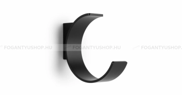 VIEFE Kabátakasztó Kabátakasztó BIRDD - 20 mm - Festett fekete - Zamak fém ötvözet - Kombinált, kalaptartós fogas - 20 mm -  - Zamak fém ötvözet