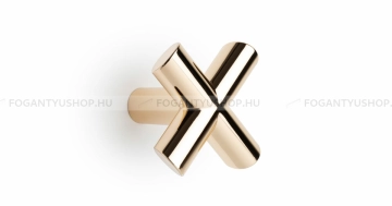 VIEFE Fogas Fogas EQUIS - 1 furatos - Fényes arany - Zamak fém ötvözet - Egy akasztós fogas - 1 furatos -  - Zamak fém ötvözet