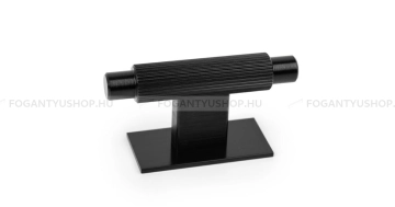 VIEFE Gomb fogantyú Gomb fogantyú ARPA PLATE T - 1 furatos - Fekete szálcsiszolt - Alumínium - Színes fém gombfogantyú,  - 1 furatos -  - Alumínium
