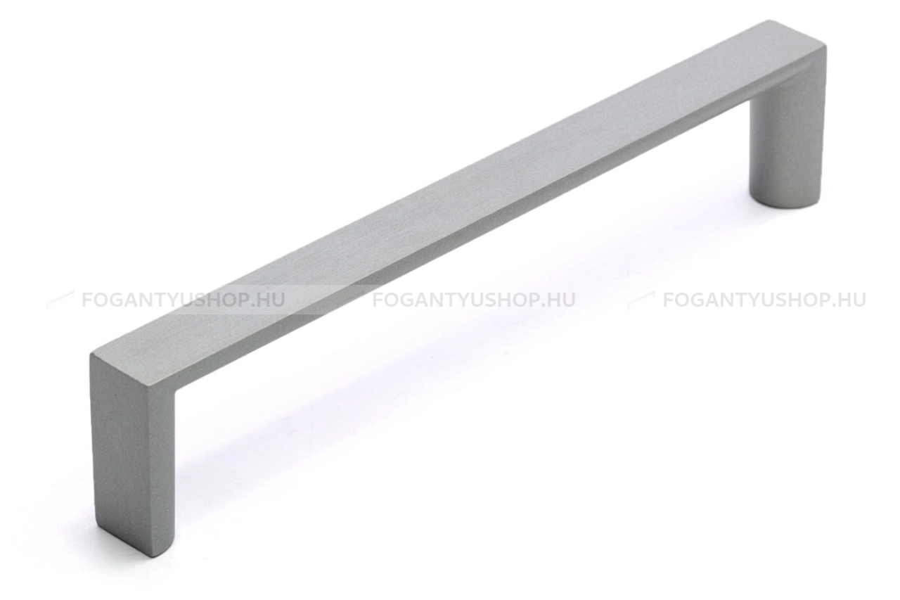 RUJZ DESIGN Bútorfogantyú - 415.26r - Ezüst inox (szálcsiszolt) SNiL - Zamak fém ötvözet - Több méretben gyártott fém bútorfogantyú