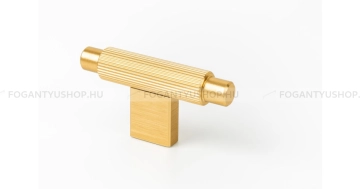 VIEFE Gomb fogantyú Gomb fogantyú ARPA T - 1 furatos - Szálcsiszolt sárgaréz II. - Alumínium - Színes fém gombfogantyú,  - 1 furatos -  - Alumínium