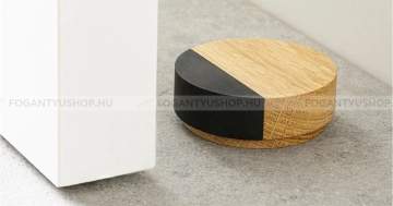 VIEFE Ajtóütköző, ajtóstop PUK - Tölgyfa - Wengefa - Fa - Ajtóütköző, ajtókitámasztó (padlóra tehető, padlóra, falra, ajtóra szerelhető)