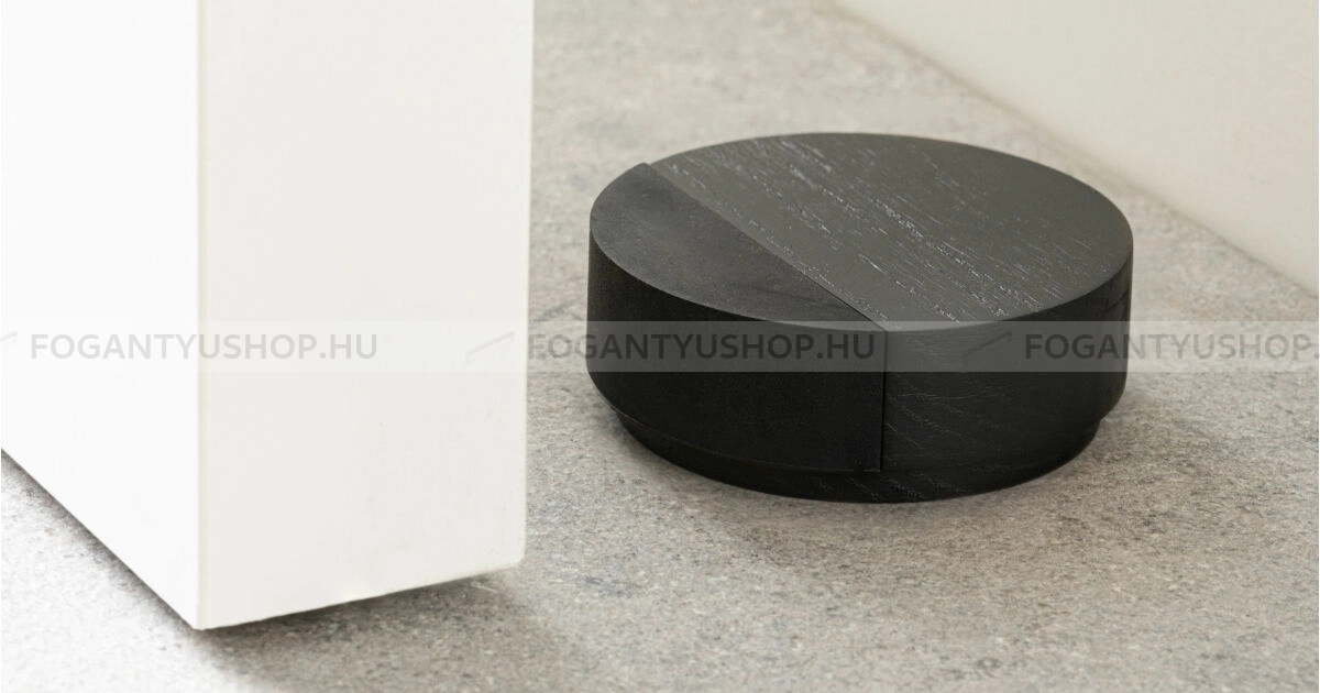 VIEFE Ajtóütköző ajtóstop PUK Wengefa - Wengefa hrast wenge - Gumi - Ajtóütköző, ajtókitámasztó (padlóra tehető, padlóra, falra, ajtóra szerelhető)