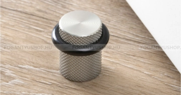 VIEFE Ajtóütköző, ajtóstop Ajtóütköző, ajtóstop GRAF - 1 furatos - Szálcsiszolt nikkel - Alumínium - Ajtóütköző, ajtókitámasztó - 1 furatos - Szálcsiszolt nikkel - Alumínium