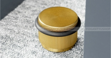 VIEFE Ajtóütköző, ajtóstop Ajtóütköző, ajtóstop ARPA - 1 furatos - Szálcsiszolt sárgaréz II. - Alumínium - Ajtóütköző, ajtókitá - 1 furatos -  - Alumínium