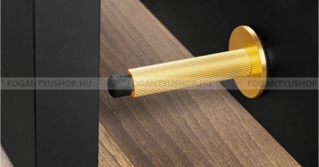 VIEFE Ajtóütköző, ajtóstop Ajtóütköző, ajtóstop ARPA - 1 furatos - Szálcsiszolt sárgaréz II. - Alumínium - Ajtóütköző, ajtókitá - 1 furatos -  - Alumínium
