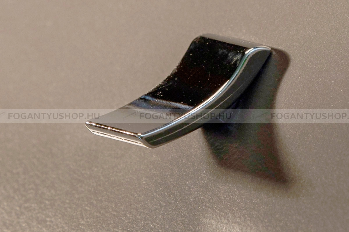 RUJZ DESIGN Gomb fogantyú - 804.15 - 1 furatos - Fényes króm Cr - Zamak fém ötvözet - Fém gombfogantyú, bútorgomb (szögletes, kerek)