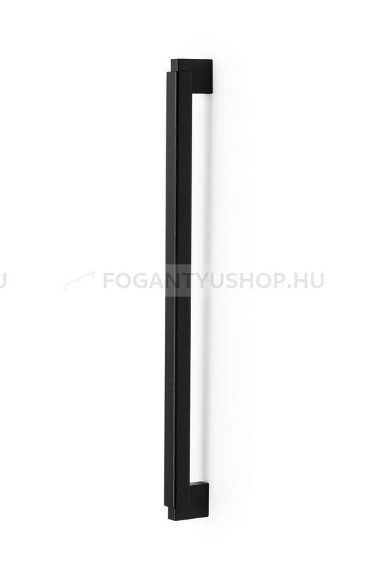 VIEFE Bútorfogantyú - DUO BIG Festett Feketére pácolt tölgyfa - Matt fekete + Matt fekete NM2M2 - ABS műanyag, Gumi - Fával kombinált fém bútorfogantyú
