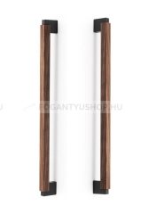 VIEFE Kétoldalas fogantyú Kétoldalas fogantyú DUO BIG szett - 2 db-os - Festett titán szürke - Amerikai diófa - Alumínium - Fa -  - Alumínium - Fa