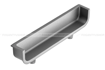 FURNIPART Bútor fogantyú BACK - Fényes szálcsiszolt - Zamak fém ötvözet - Több méretben gyártott fém bútorfogantyú