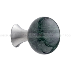 FURNIPART Bútorgomb BEAD - 1 furatos - Fekete-fehér márvány minta - Márvány - Inox / Rozsdamentes acél - Márvány anyagból készült bútorfogantyúk