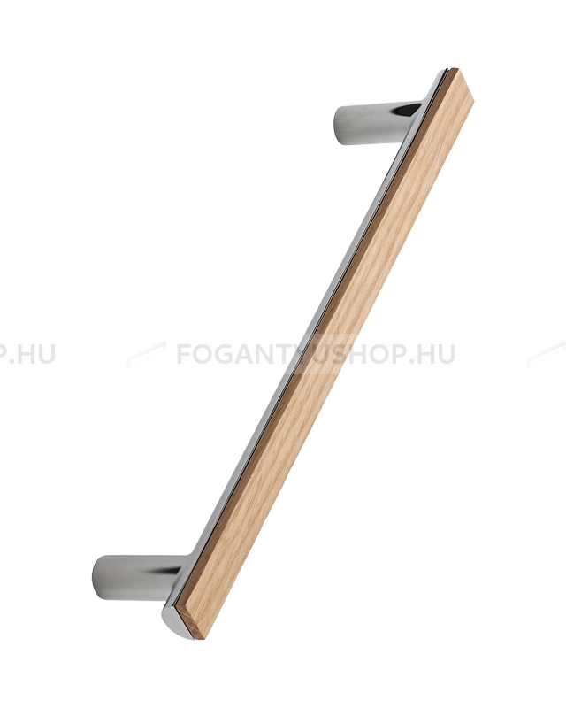 FURNIPART Bútor fogantyú - BIS 160 Tölgyfa - furattáv 160 mm - Tölgyfa hrast - Zamak fém ötvözet, Gumi - Fa bútorfogantyú