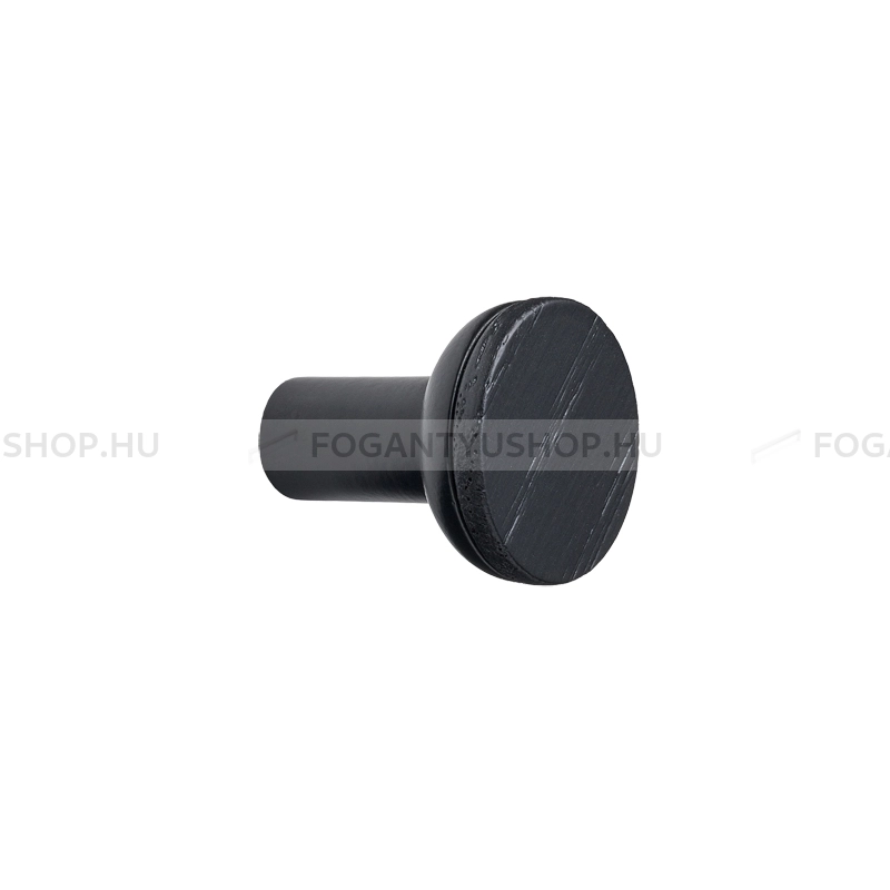 FURNIPART Bútorfogantyú - BIS - 1 furatos - Wengefa hrast wenge, Fekete - Zamak fém ötvözet, Fa - Fa bútorfogantyú